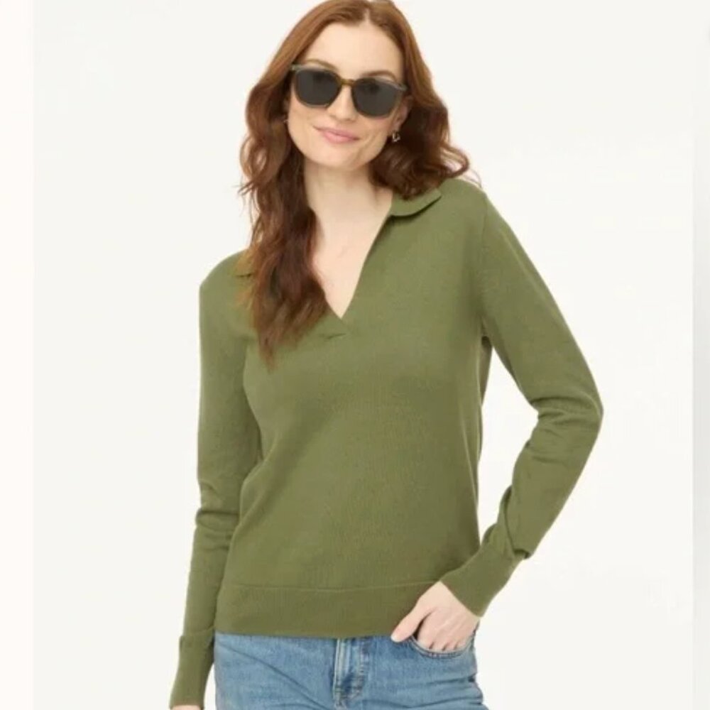 J. Crew Cotton Sweater Polo Size S